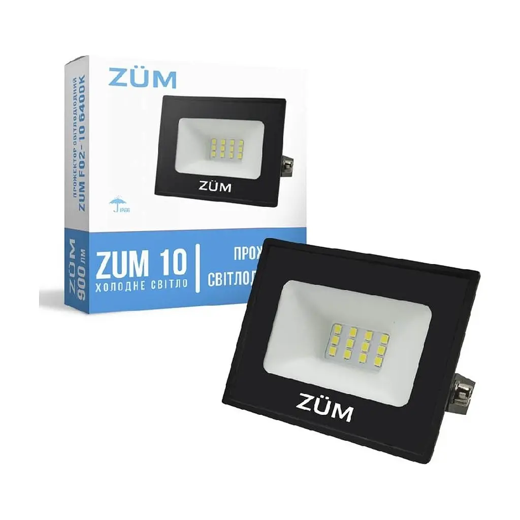 Прожектор Євросвітло ZUM F02-10 6400K