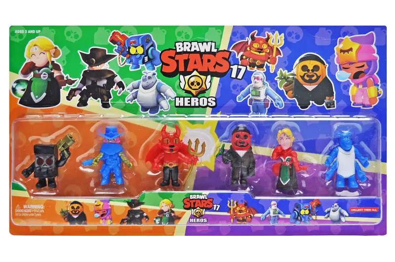 Набір ігрових фігурок персонажі відеоігри Brawl Stars 191112, на блістері р. 46х25, 5 см YG TOYS