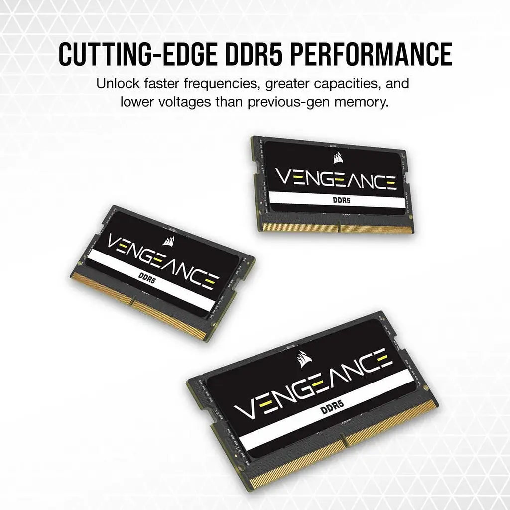 Модуль пам'яті Corsair DDR5 32GB (2x16) SODIMM 5600MHz VENGEANCE (CMSX32GX5M2A5600C48) - фото 5