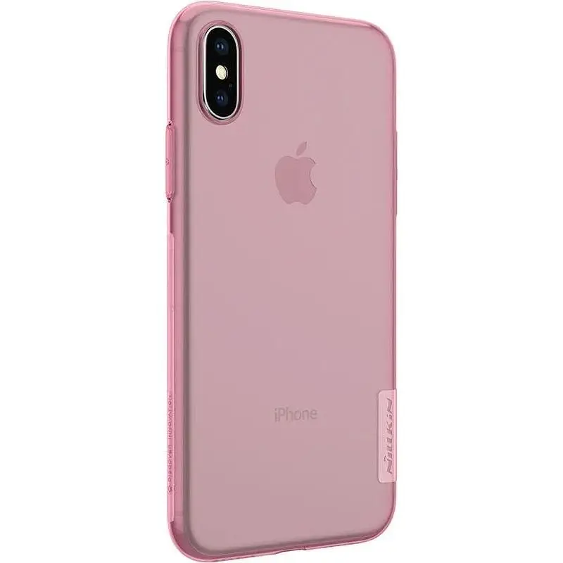Чохол-накладка Nillkin TPU Nature Case Apple iPhone X Pink - фото 6