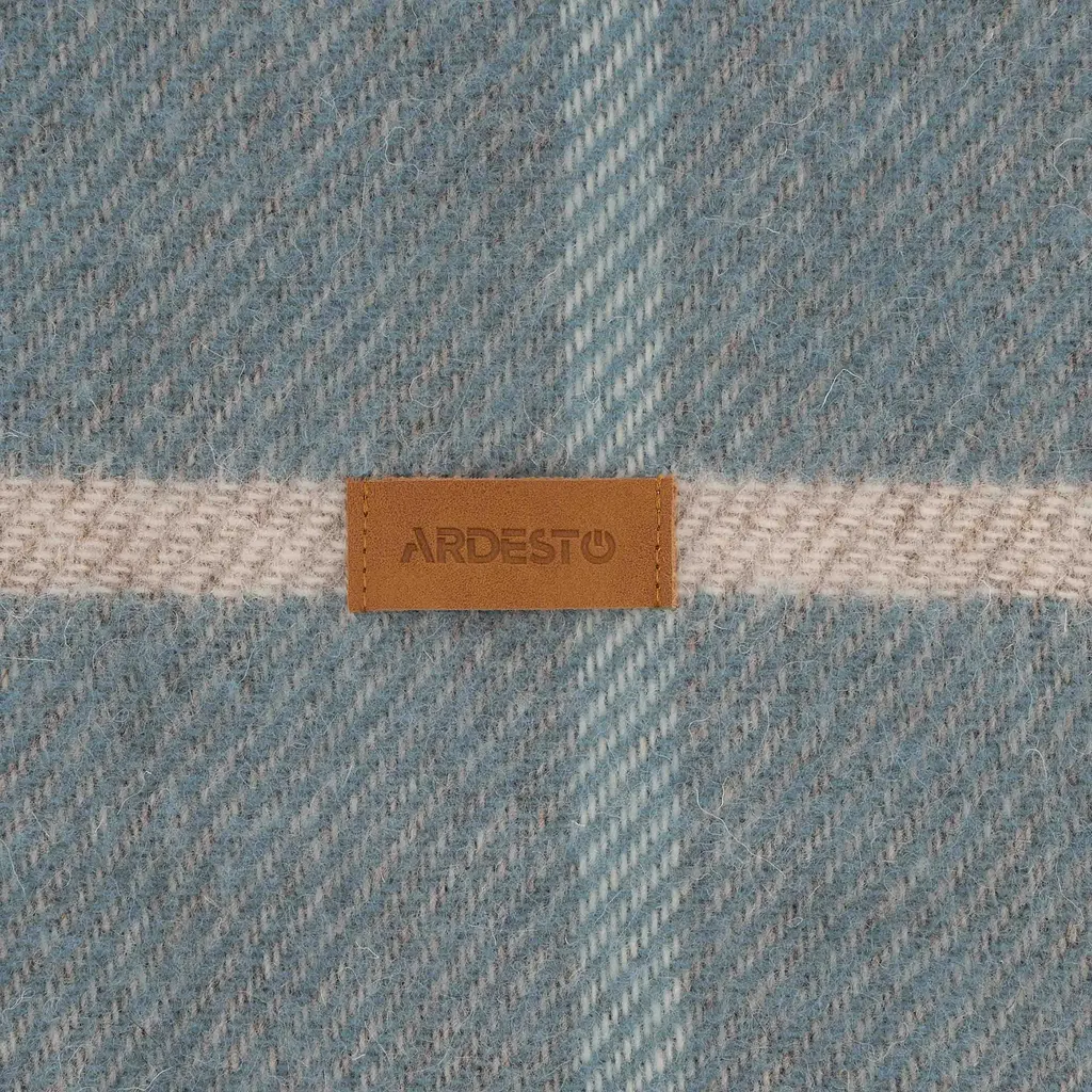 Плед Ardesto Leonardo Alpina 100% шерсть голубой 140 x 200 см (ART0704LM) - фото 7