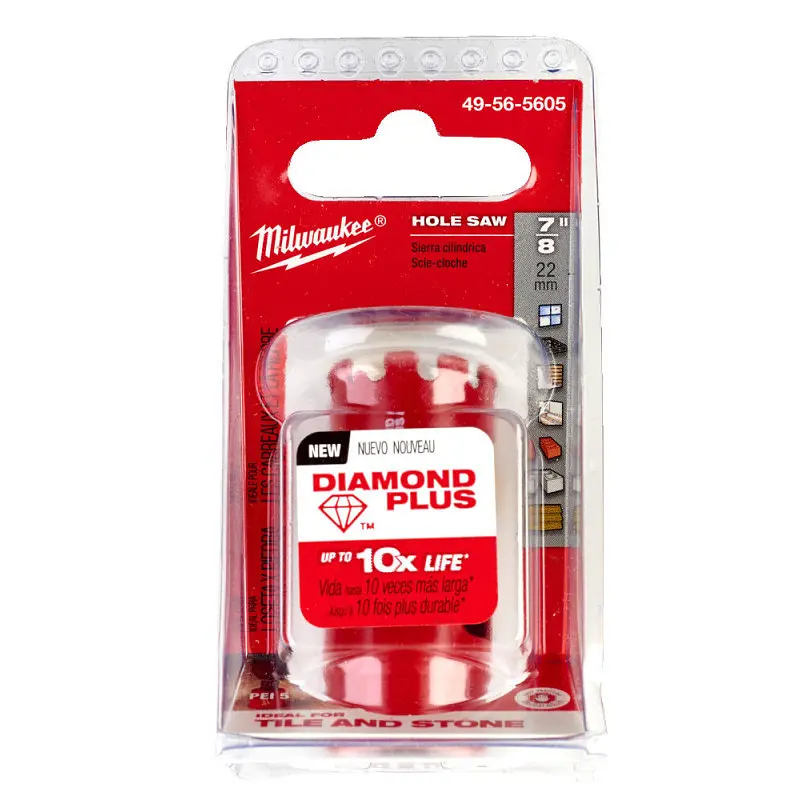 Коронка алмазна Diamond Plus MILWAUKEE, діаметр 22мм (1/2''х20) (свердління з водою) (заміна на 4932498349) - фото 2