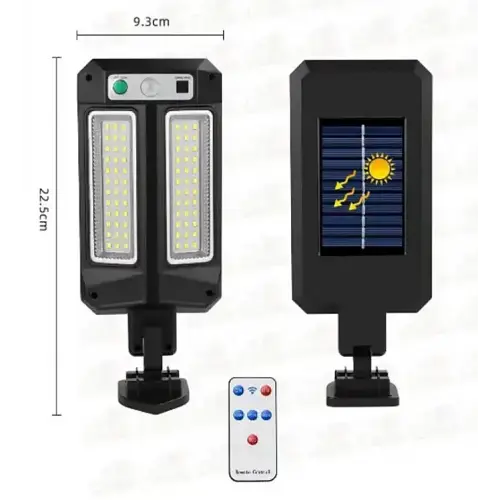 Уличный фонарь CB-Q6-2LED на солнечной батарее с датчиком движения и пультом - фото 2