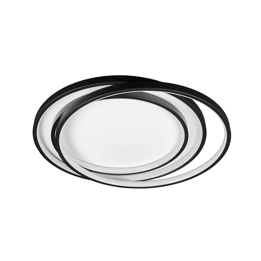 Люстра стельова LED Levistella 7871019, 76W, 3000-6000K, біло-чорна, сучасний стиль з пультом управління - фото 3