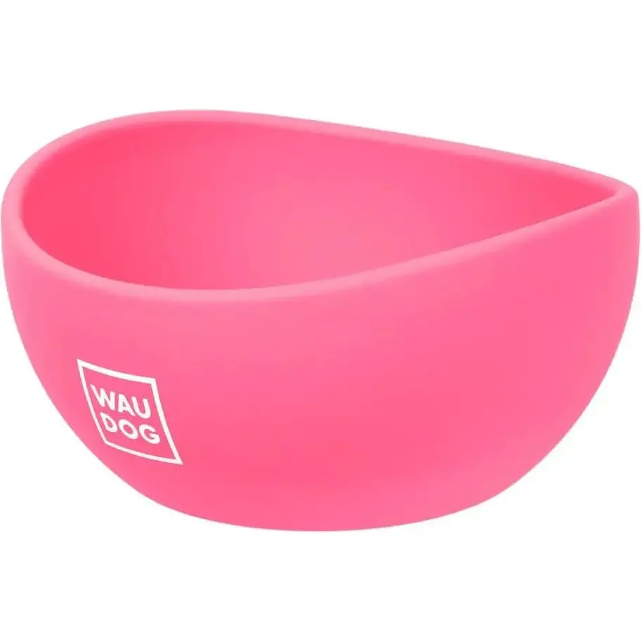 Миска для котів та малих порід собак Waudog Silicone, 250 мл, рожева - фото 2