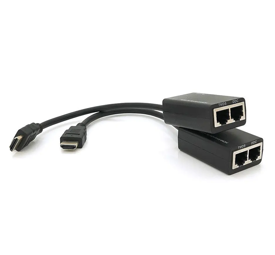 Удлинитель HDMI сигнала пассивный через 2 витых пары CAT-5e/6e Voltronic YTSEP 30m - фото 4