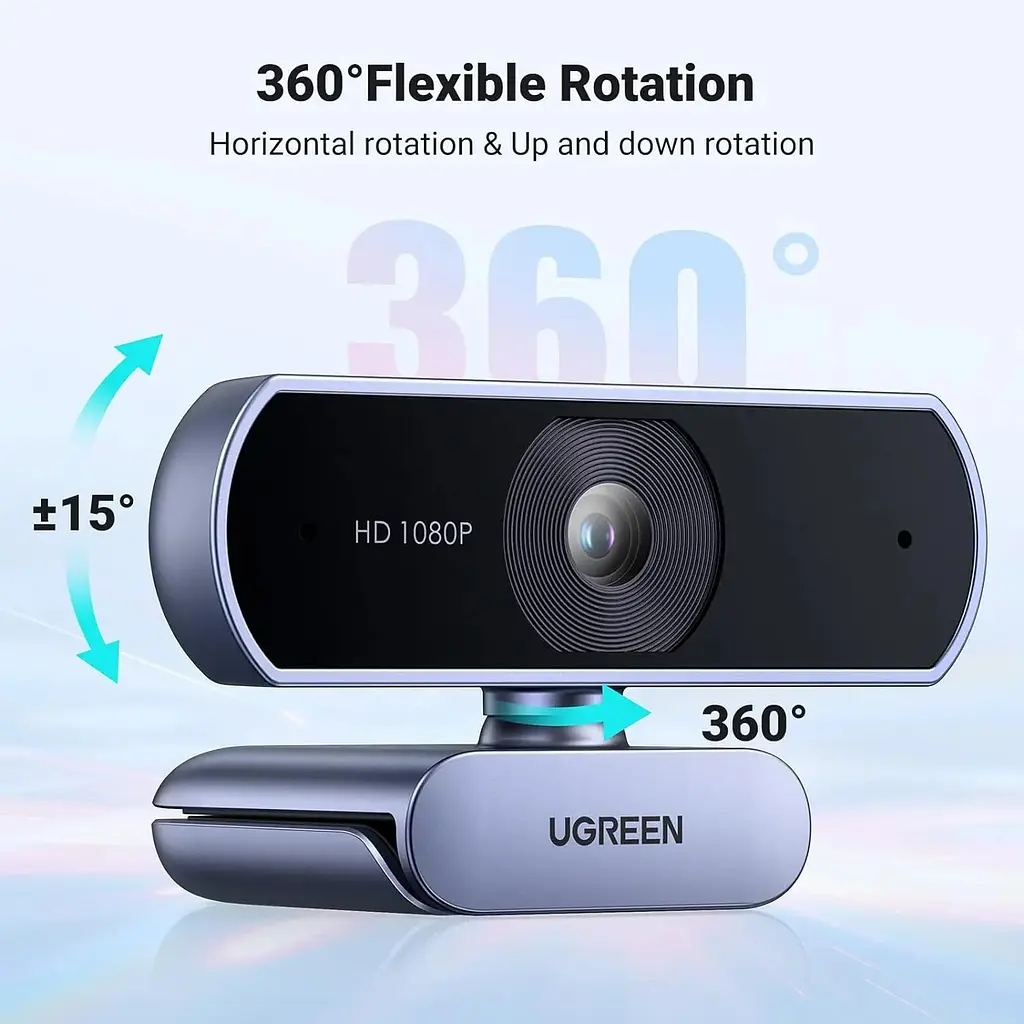 Веб-камера Ugreen CM678 HD webcam USB-A - фото 3