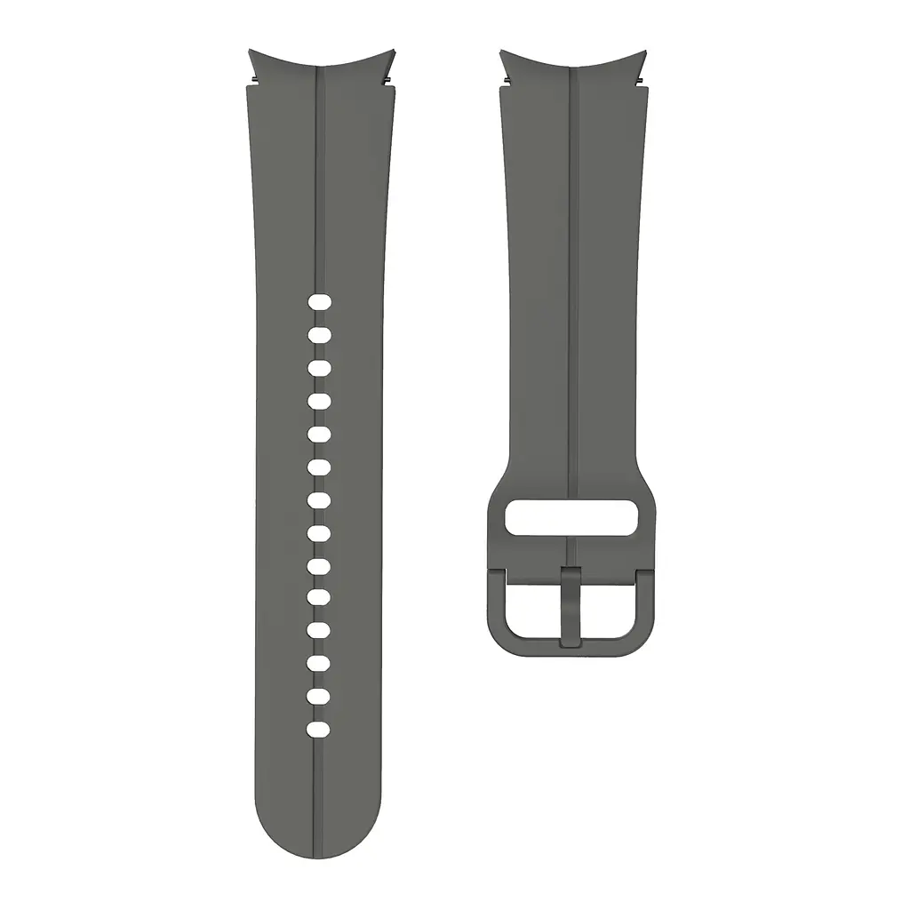 Ремінець силіконовий BeWatch NEO для Samsung Galaxy Watch 4/5/6 20 мм Сірий (101neo08) - фото 4