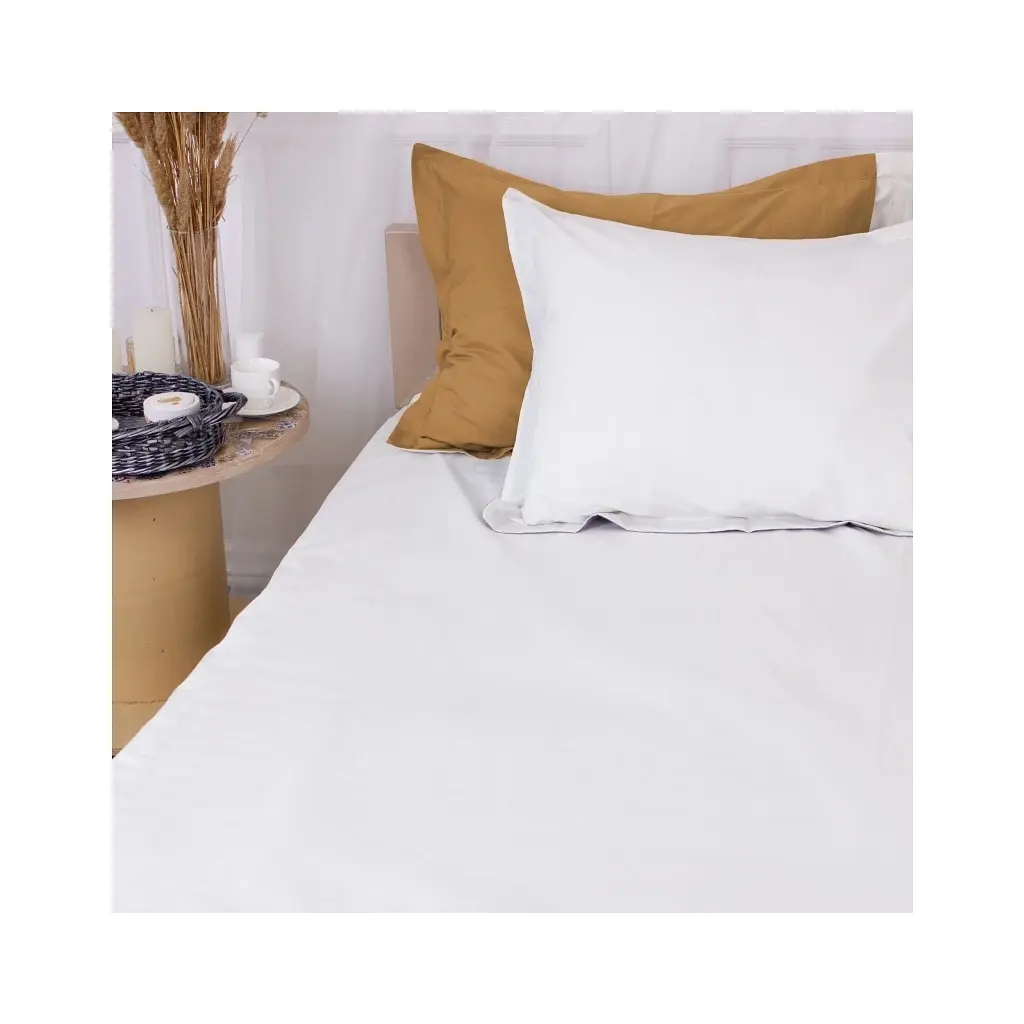 Постільна білизна MirSon Poplin Line 002 + 015 Lorena 200 x 220 (2200006280057) - фото 4