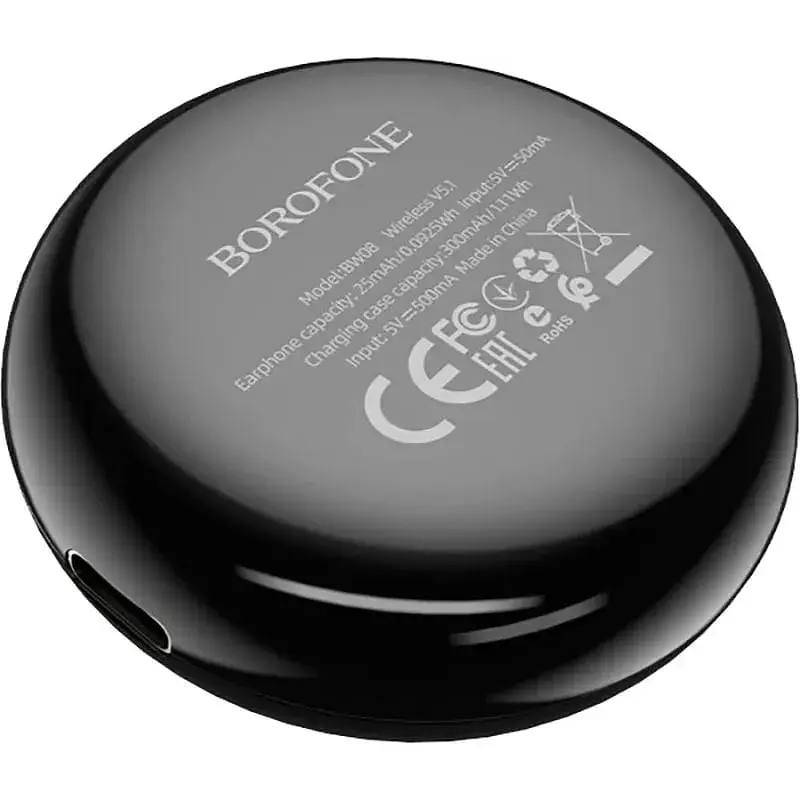 Навушники Borofone BW08 Luxury true wireless BT headset TWS Black - фото 2
