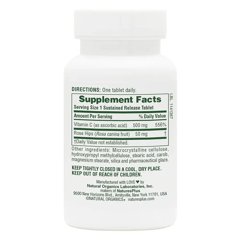 Вітаміни та мінерали NaturesPlus Vitamin C 500 mg 90 таблеток - фото 2