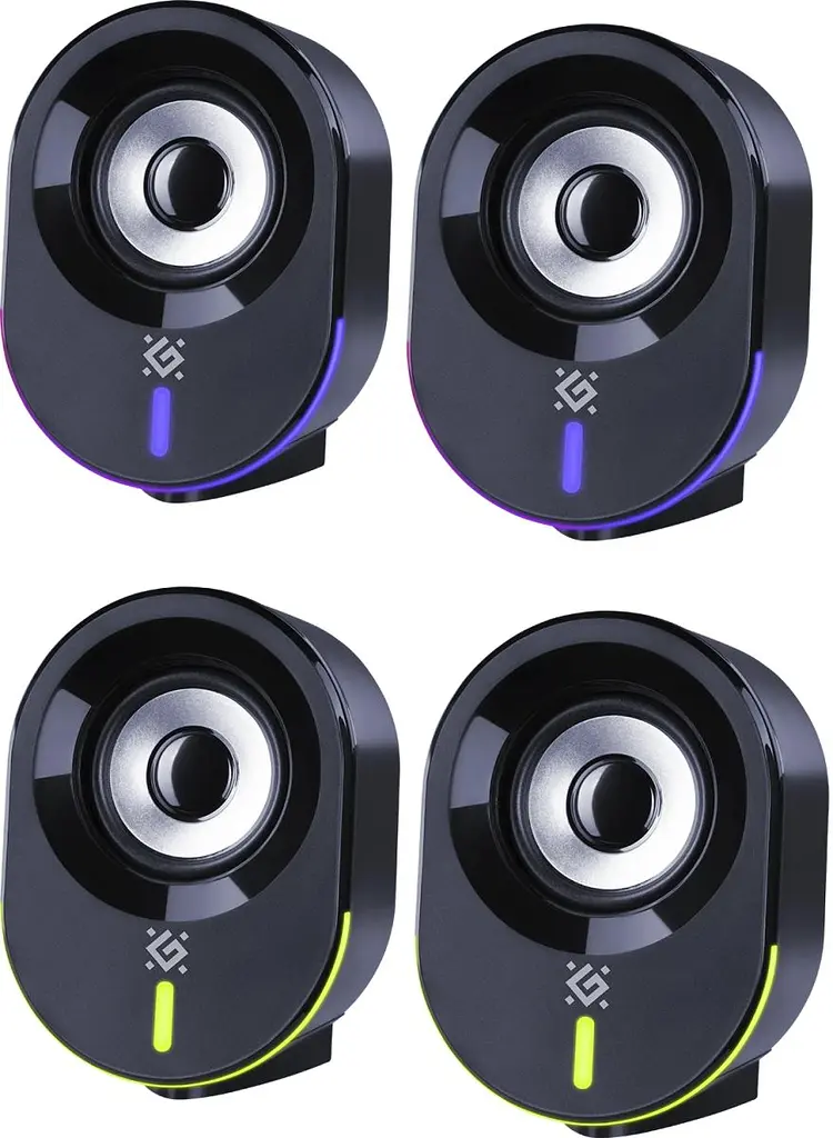 Акустична система 2.0 Defender Solar 8, 10Вт, Bluetooth, RGB підсвітка, USB, чорна (65938) - фото 3