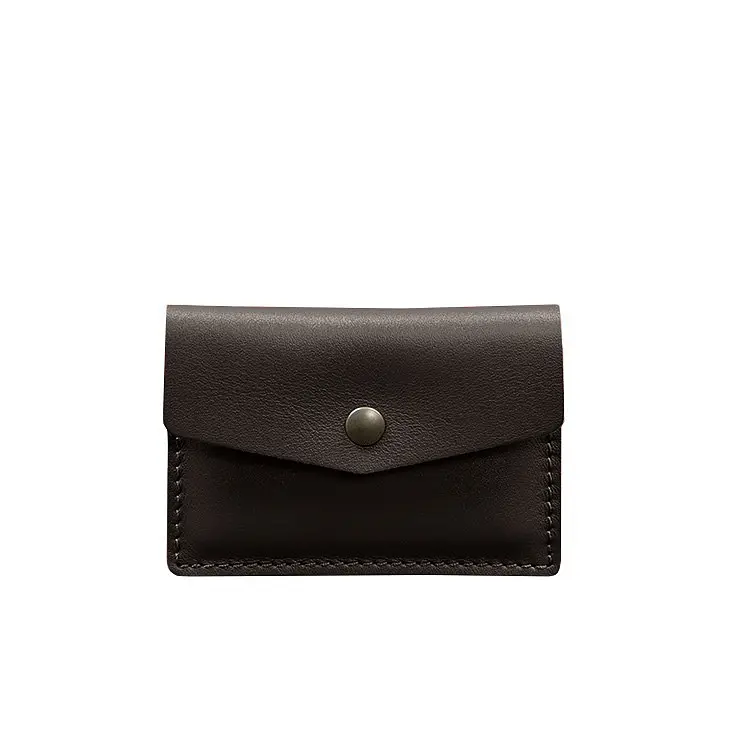 Кожаный кард-кейс 9.0 темно-коричневый Краст - фото 7