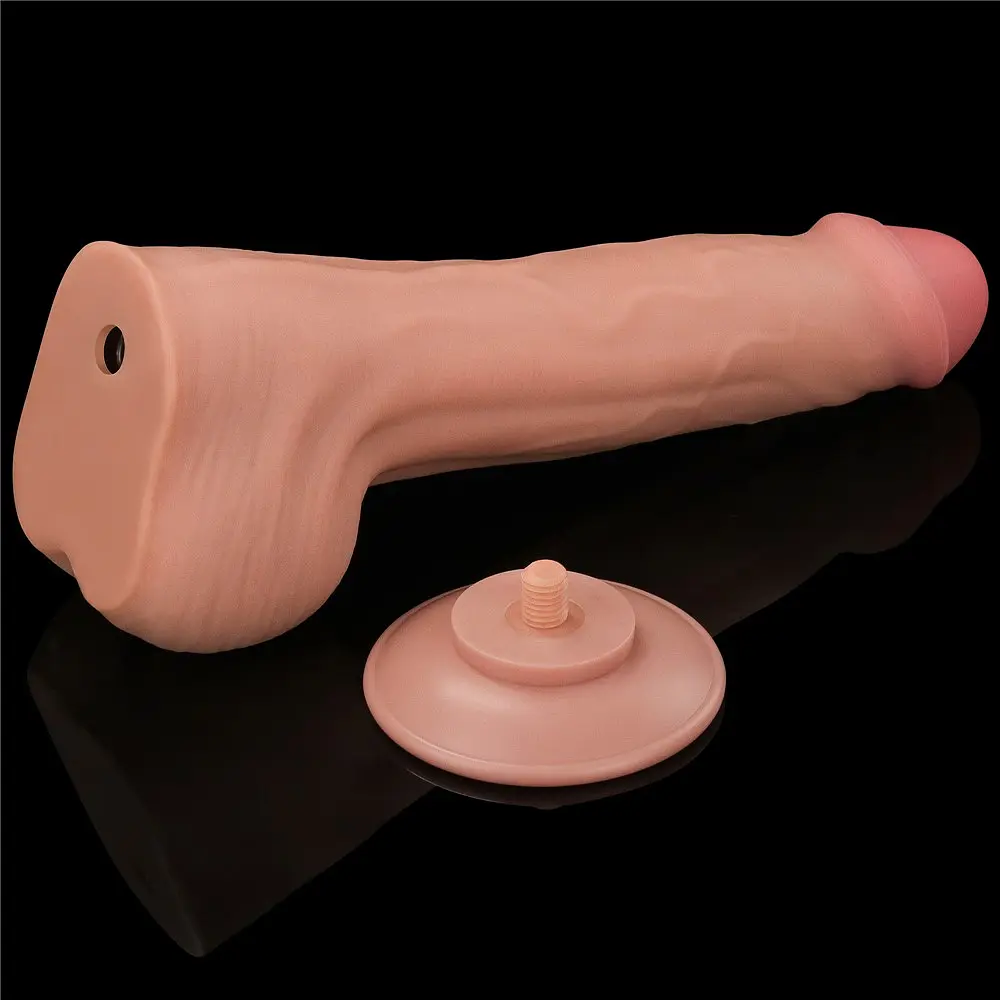 Фаллоимитатор 11.5'' King Sized Sliding Skin Dual Layer Dong LOVETOYS 66-LV317051 100411 - фото 2