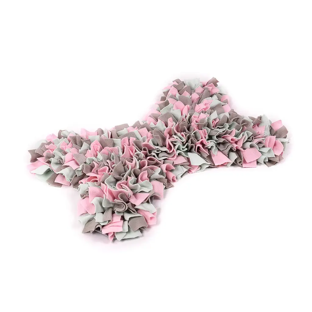 Килимок для нюхання для собак Derby Bone Shape Pet Snuffle Mat, Pink - фото 3