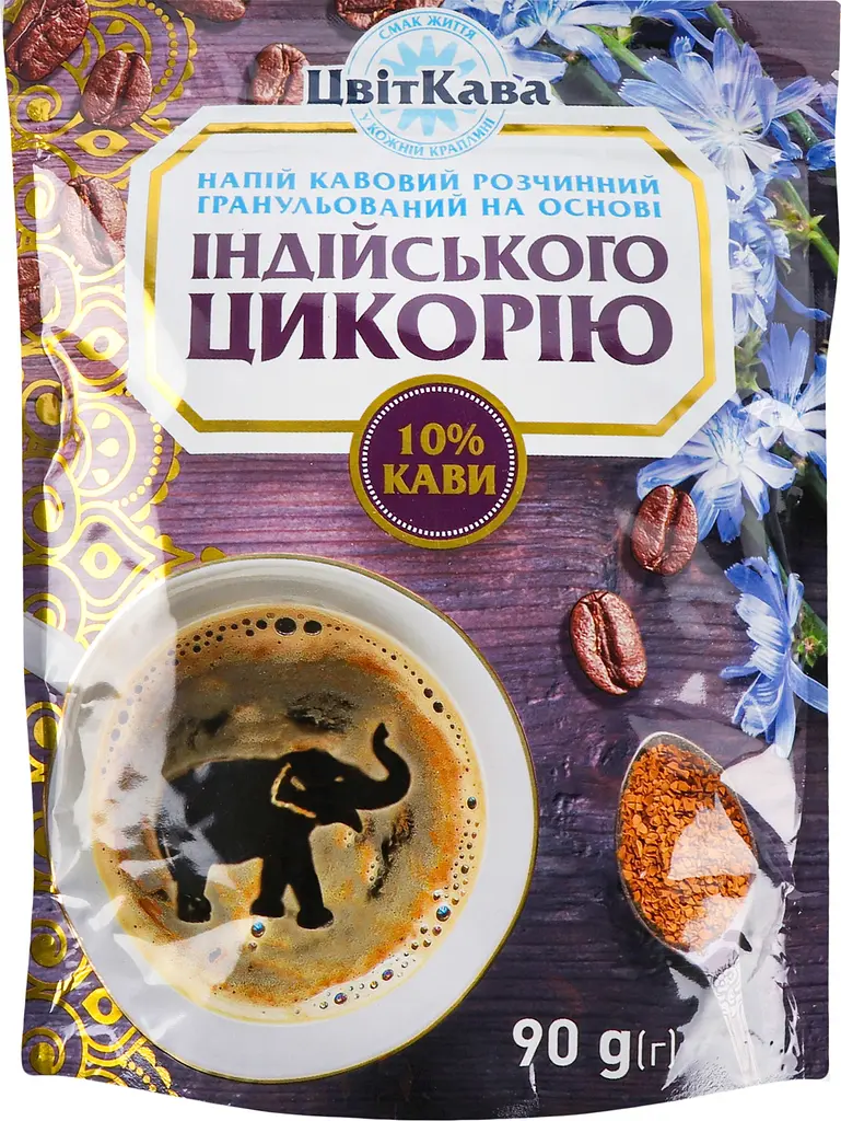 Напій кавовий ЦвітКава на основі індійського цикорію, 10% кави, 90 г (867700) - фото 4
