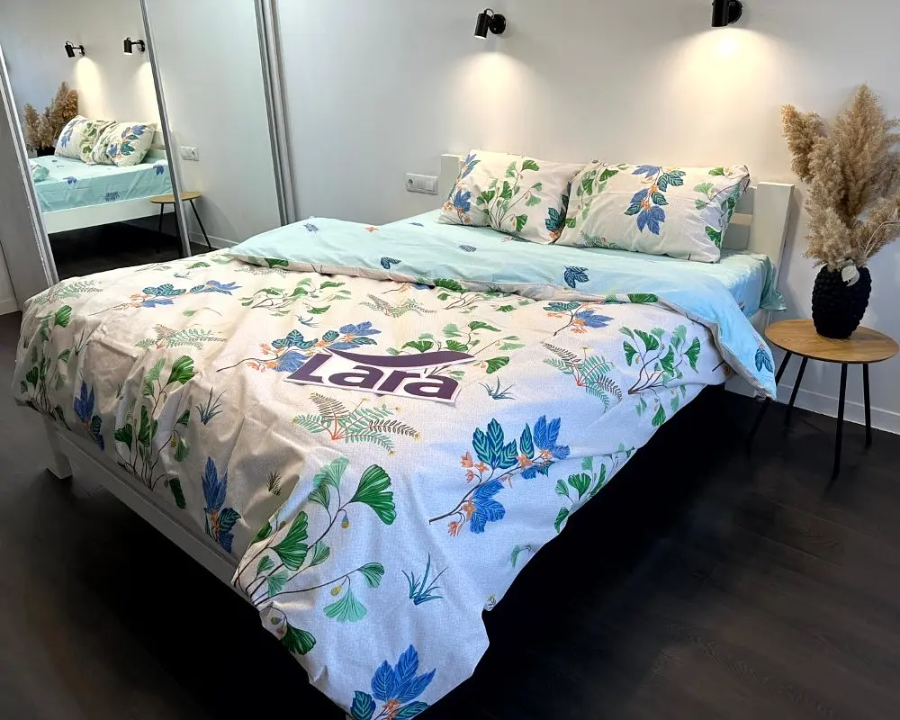 Постільна білизна LARA бязь d11327e євро - фото 5