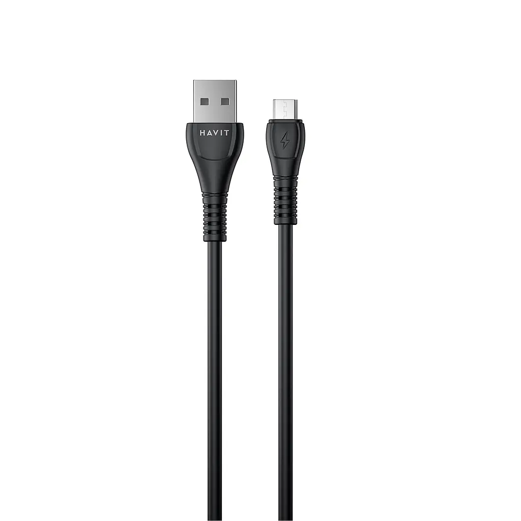 Кабель USB - Micro USB HAVIT HV-CB640C 2.1A 1.8м Black HAVIT (28131-000)