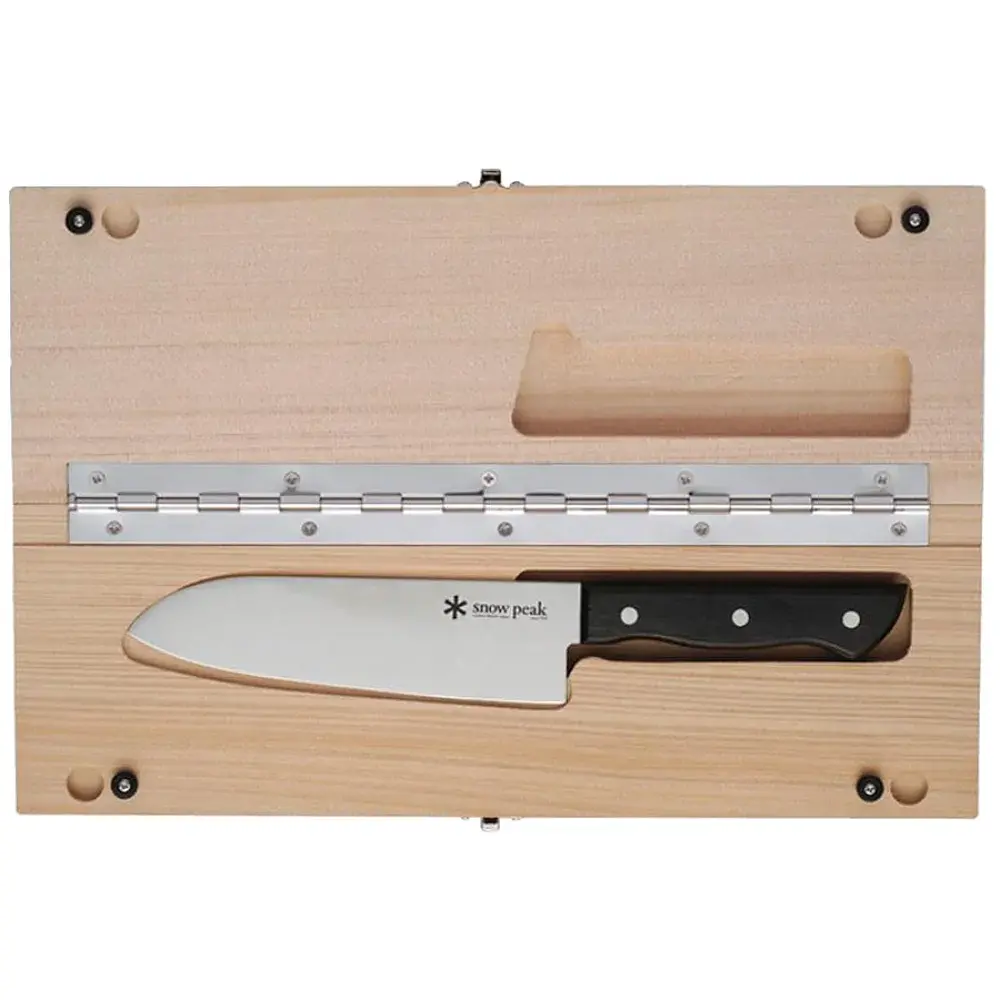 Ніж кухоний Snow Peak CS-208 Cutting Board Set L + обробна дошка - фото 2