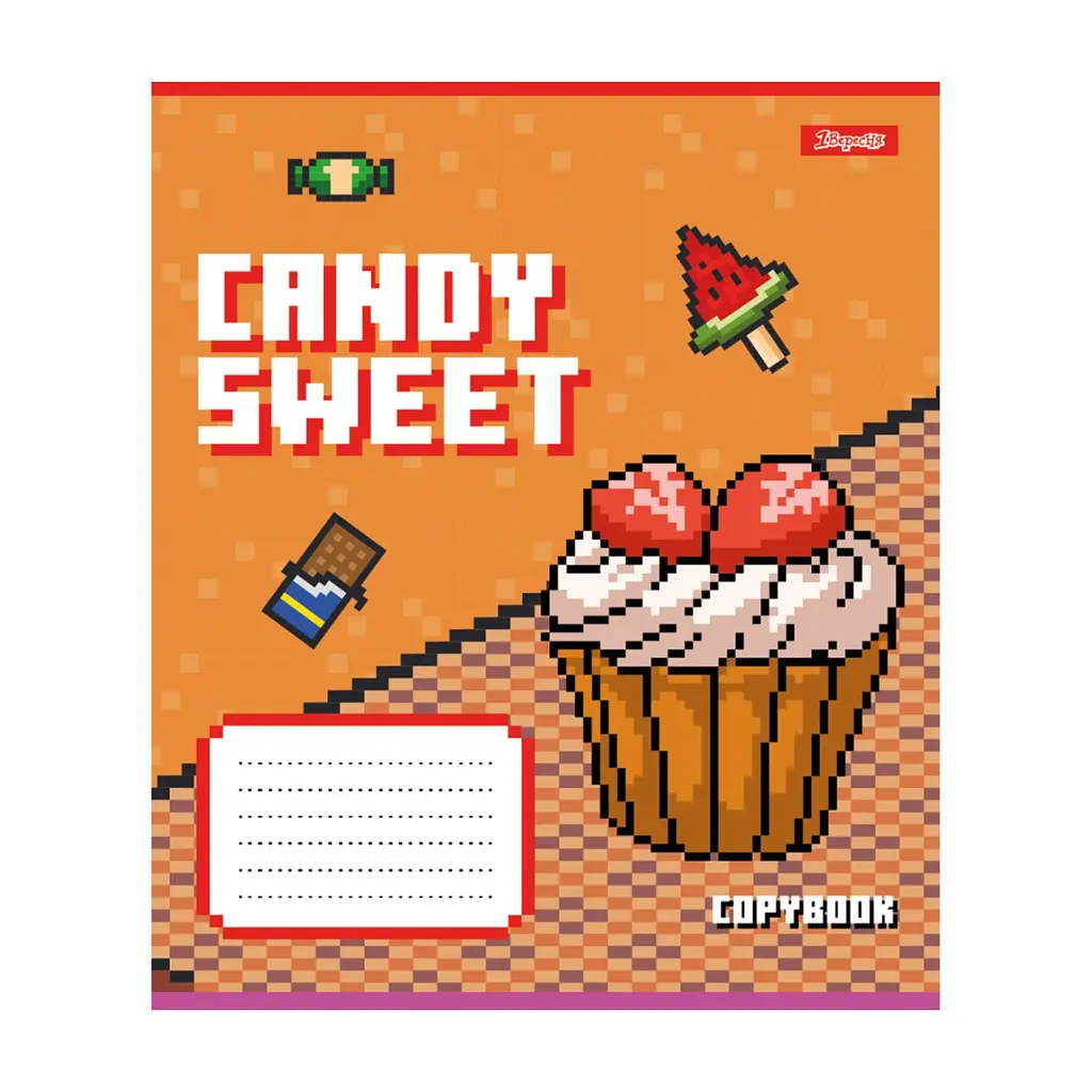 Зошит 1 вересня Candy sweet А5 12 аркушів коса лінія (767201), в асортименті - фото 3