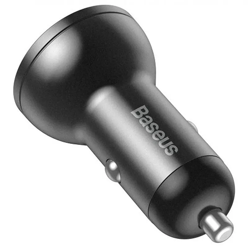 Автомобильное зарядное устройство Baseus 2USB + Cable Type-C TZCCBX-C0G Black - фото 7