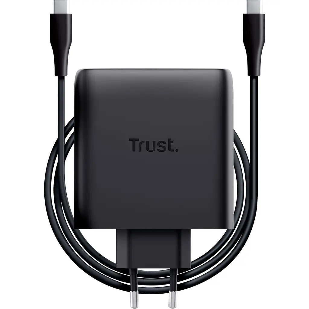 Зарядний пристрій Trust Maxo 100Вт, GaN, 2xUSB-C ,PD/PPS (25527_TRUST) - фото 7