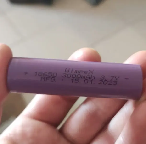 Акумулятор 18650 Wimpex WX 3000 mAh 3,7V - фото 2