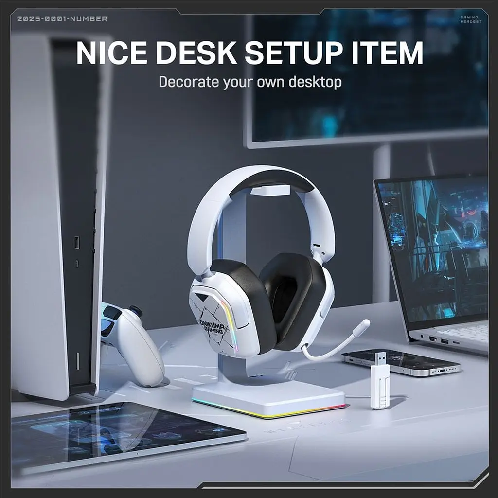Игровые наушники Onikuma GT883 White - фото 10