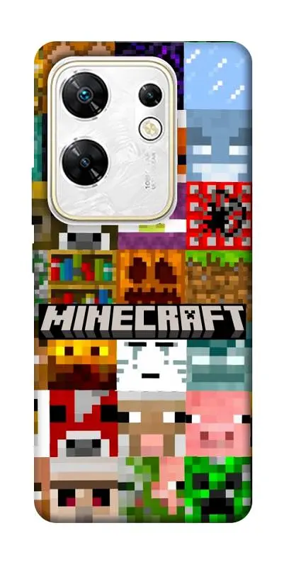 Чохол Demsky Minecraft collage для Infinix Zero 30 4G