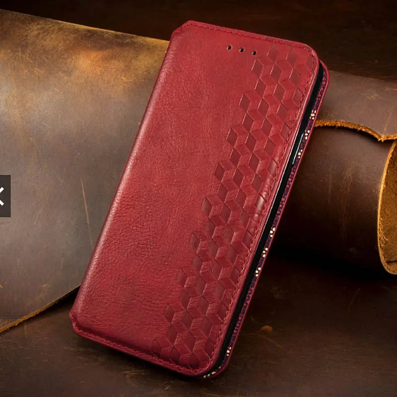 Шкіряний чохол-книжка GETMAN Cubic (PU) для Xiaomi Redmi 9 Червоний - фото 2
