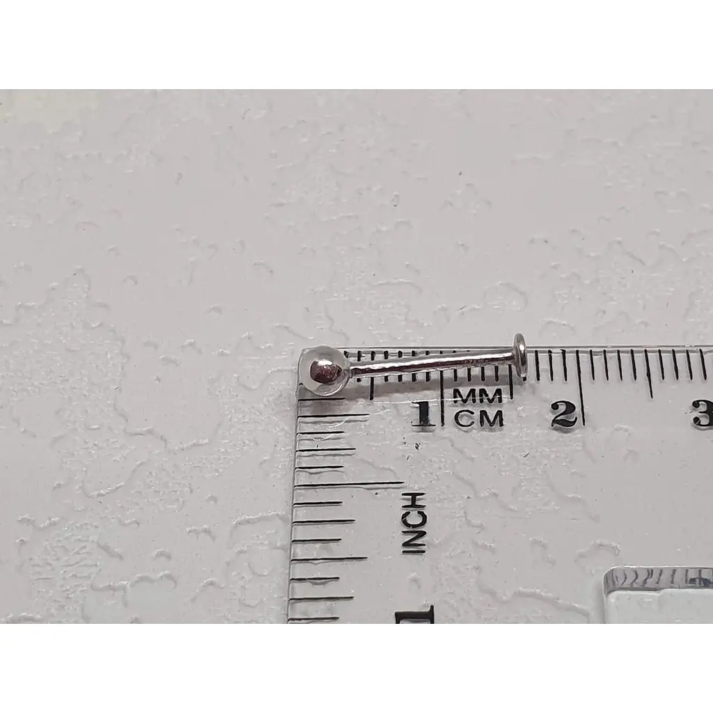 Серебряная серьга для пирсинга губы Dear. 7008С - фото 3