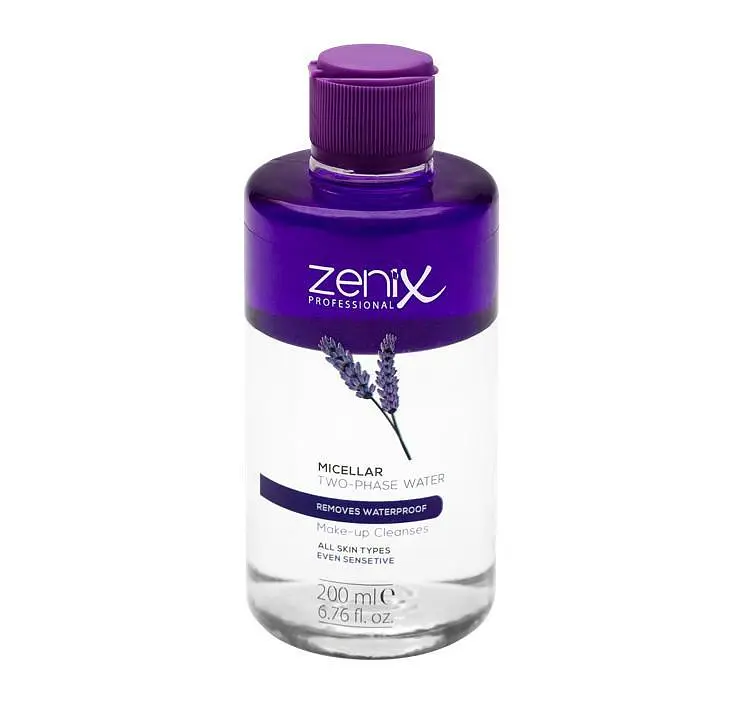 Двофазна міцелярна вода для зняття макіяжу Zenix, 200 мл (Liv411401)