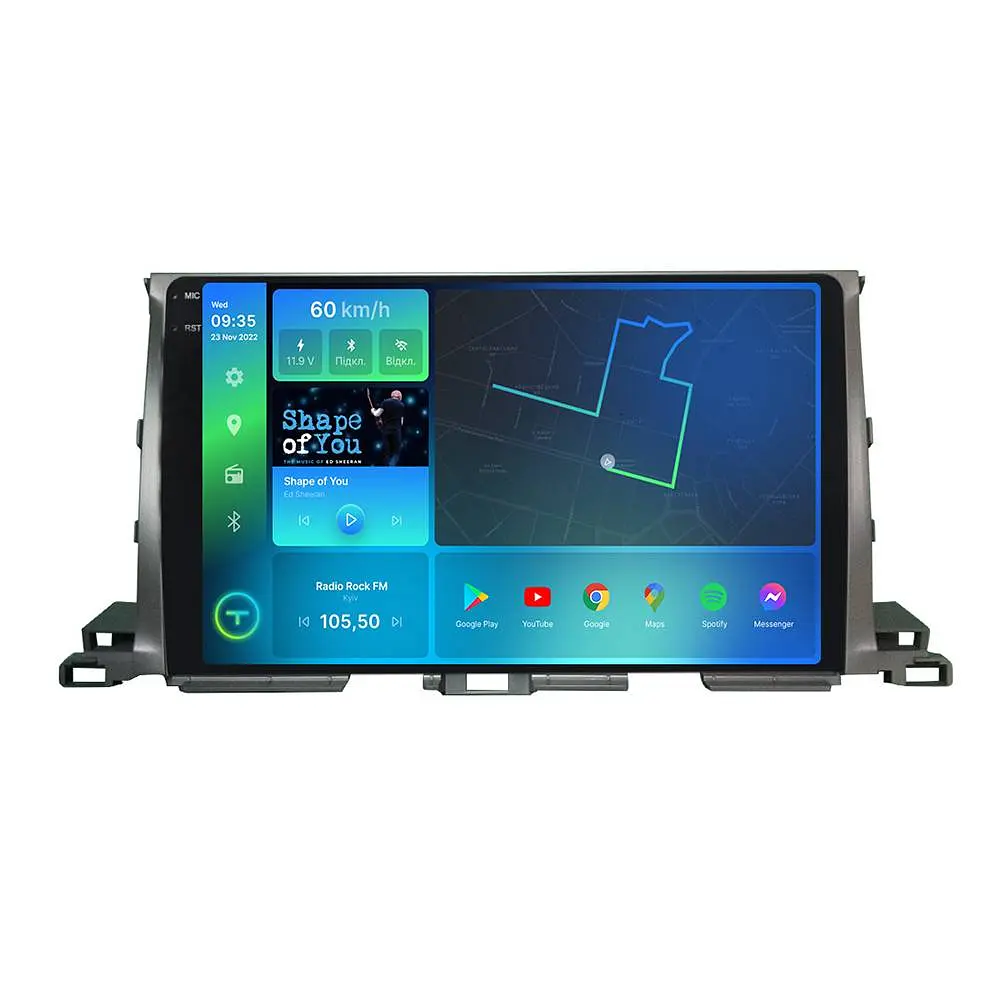 Штатна магнітола TORSSEN 2K Toyota Highlander XU 50 2016- FL10 4+64Gb 4G Carplay DSP