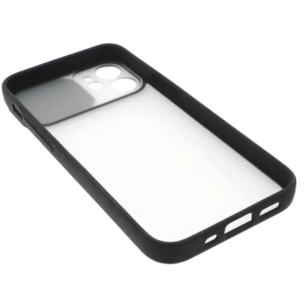 Чохол UFT для iPhone 12 mini силіконовий зі шторкою, що захищає камеру Black - фото 3