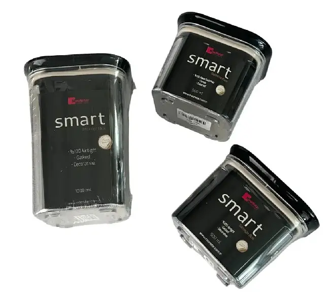 Набір акрилових контейнерів Motek Smart 3 шт з кришкою (0,5 л + 0,5 л + 1 л) (SM-SET) - фото 5