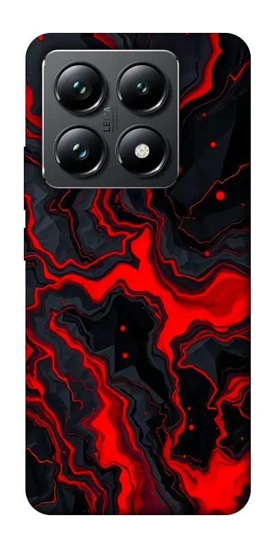 TPU чохол Demsky Black red marble для Xiaomi 14T Pro
