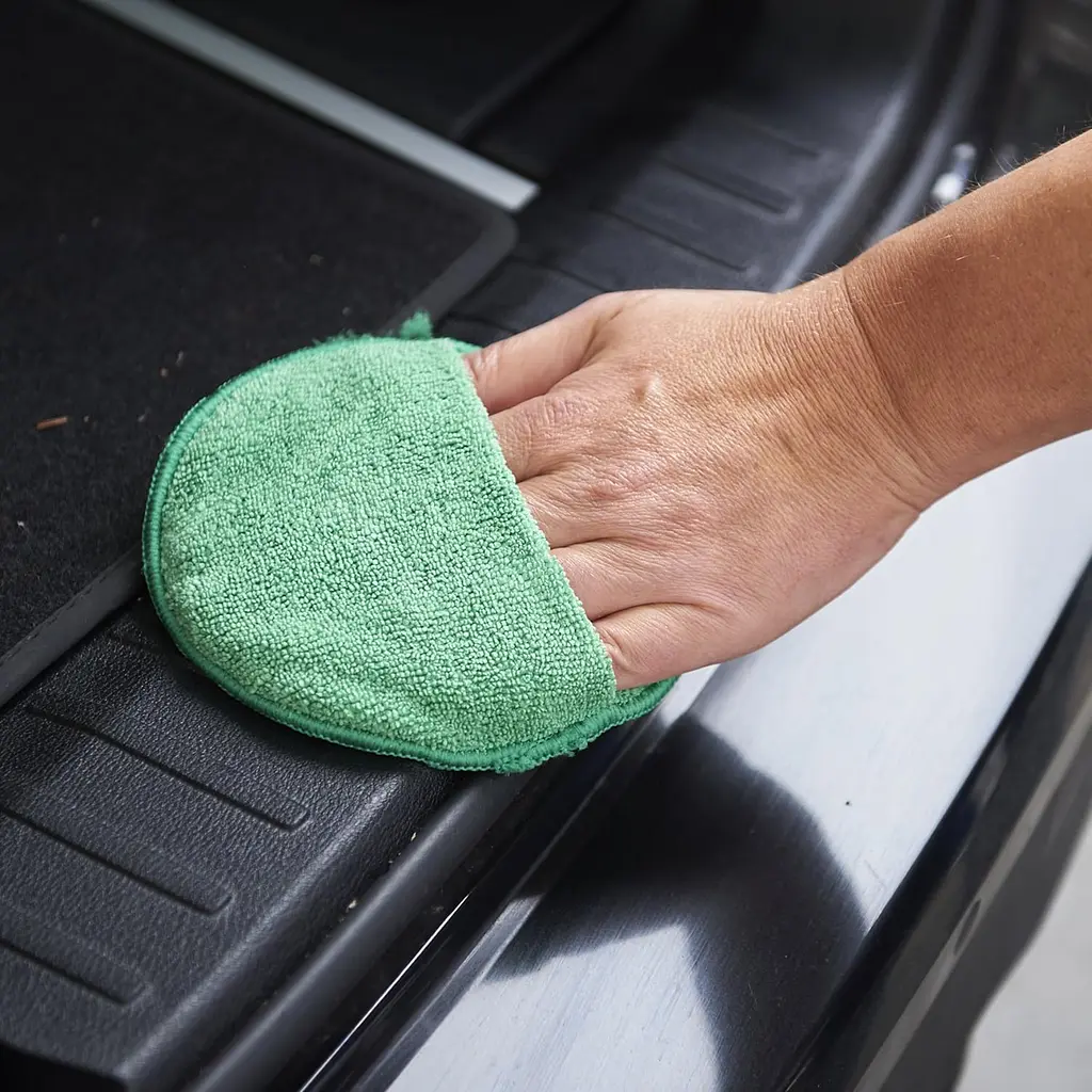 Аплікатор з мікрофібри для шкіри і пластика SONAX Microfaserpflegepad (417200 - фото 3