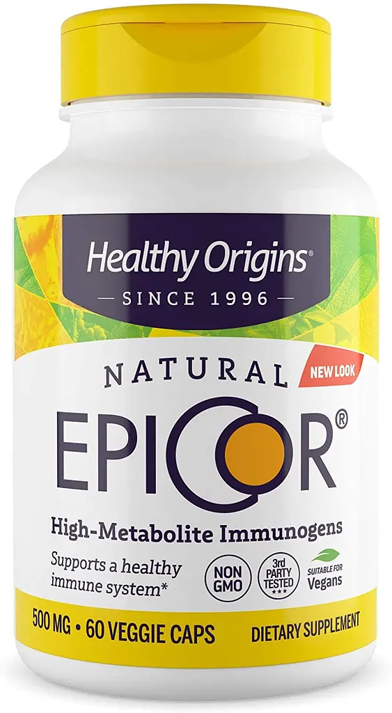 Епікор, EpiCor, 500 мг, 60 капсул Healthy Origins vit0001612