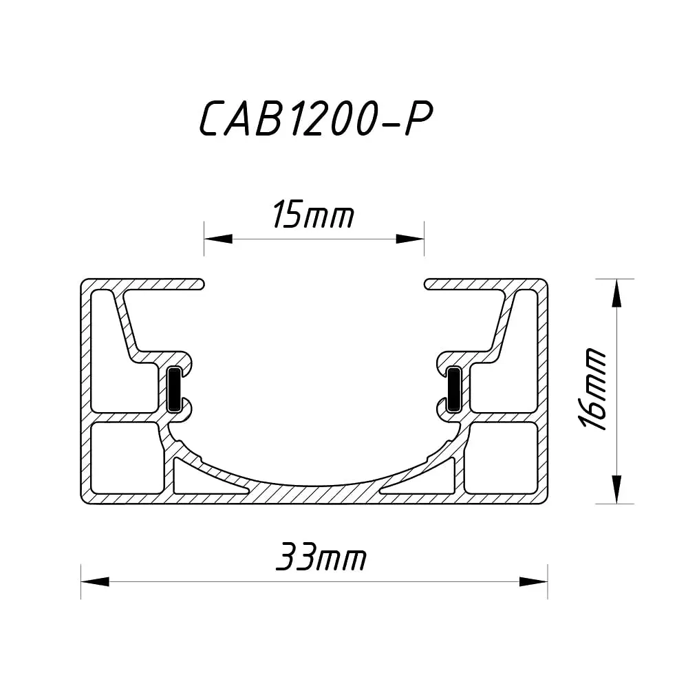 Шинопровод однофазный Feron CAB1200-P 1м черный - фото 3