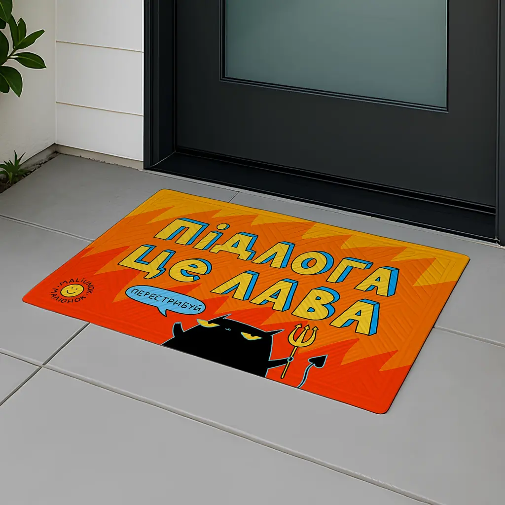 Килим придверний ORNER x Maliunok «Підлога це лава» - фото 6