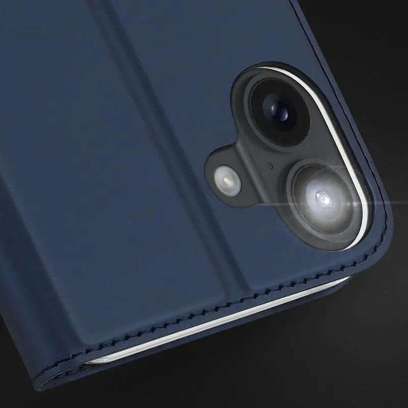 Чохол-книжка Dux Ducis з кишенею для візиток для Apple iPhone 16 (6.1) Синій - фото 6