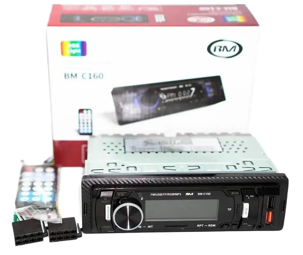 Автомобільний мультимедійний ресивер 1DIN з Bluetooth і RGB-підсвіткою, магнітола з підтримкою USB, TF/microSD і AUX, MP3 - фото 5