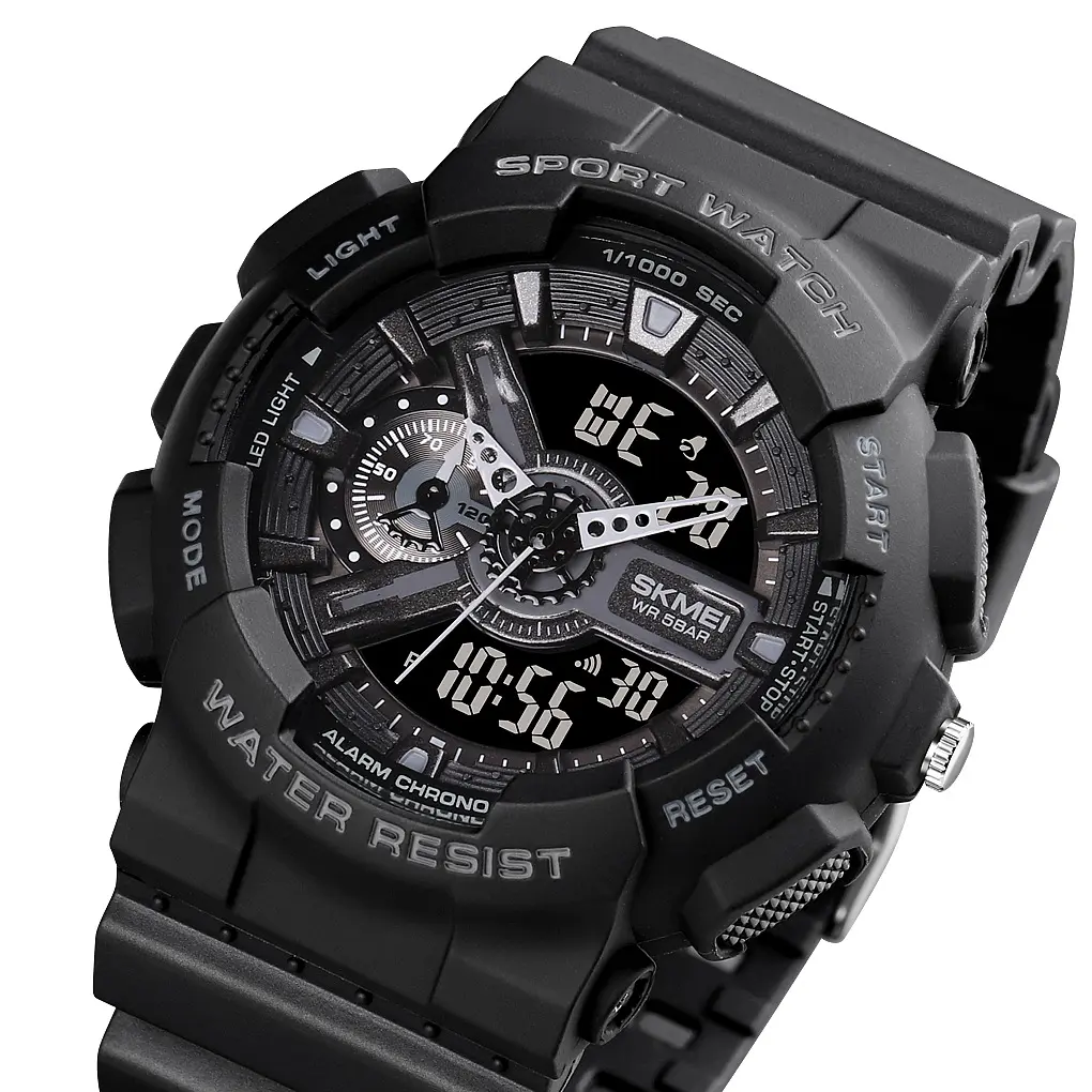 Чоловічий наручний годинник 1688 All Black. Skmei acs0030629 - фото 3