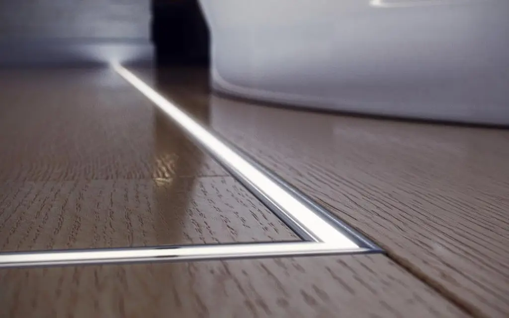 LED Профиль алюминиевый напольный. Рассеиватель PC в комплекте. 2м KLOODI KLP2213 2 - фото 2