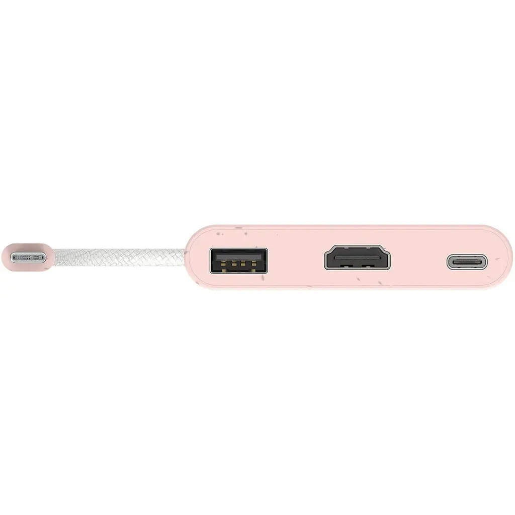 Багатопортовий мультиадаптер J5create JCA379ER-N, USB Type-C 3-в-1 рожевий - фото 3