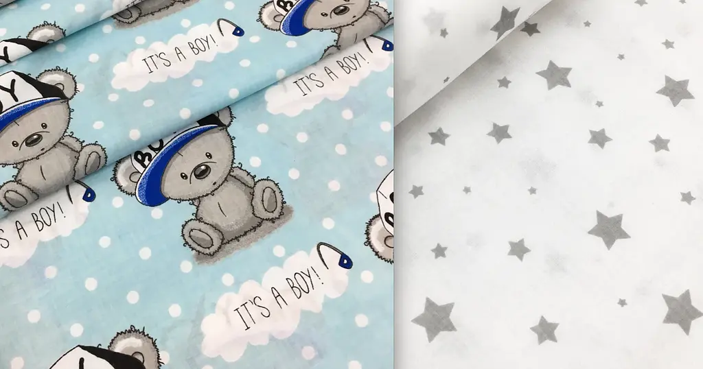 Пелюшки дитячі багаторазові Cosas Star Bear Boy 2 шт 80х100 см (Бязь_МишкаBOYГол_Звездопад) - фото 5