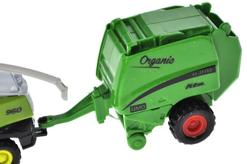 Іграшковий комбайн із причепом металевий Farm Truck 955-237, в коробці р.27,5x6,5x8,5 см YG Toys - фото 3