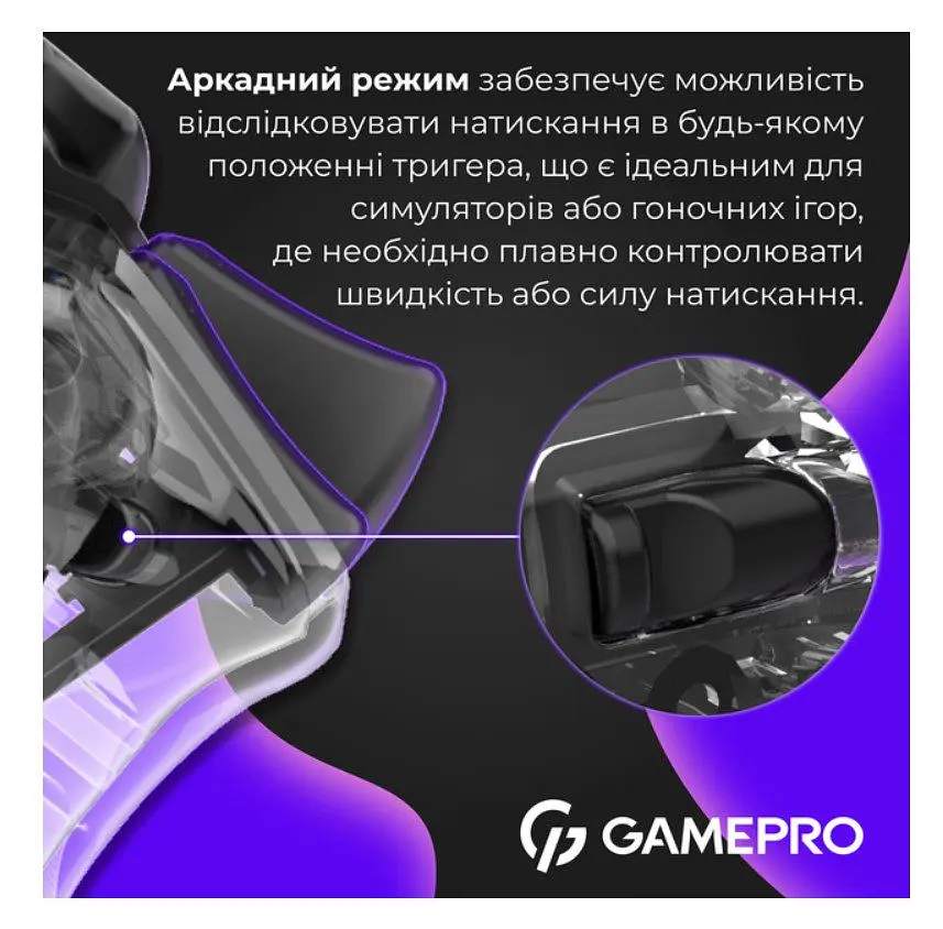Геймпад Bluetooth джойстик GamePro GPS-13T Bluetooth 5.3/USB (PC/iOS/Android/PS3/PS4) DualShock RGB Transparent - фото 5
