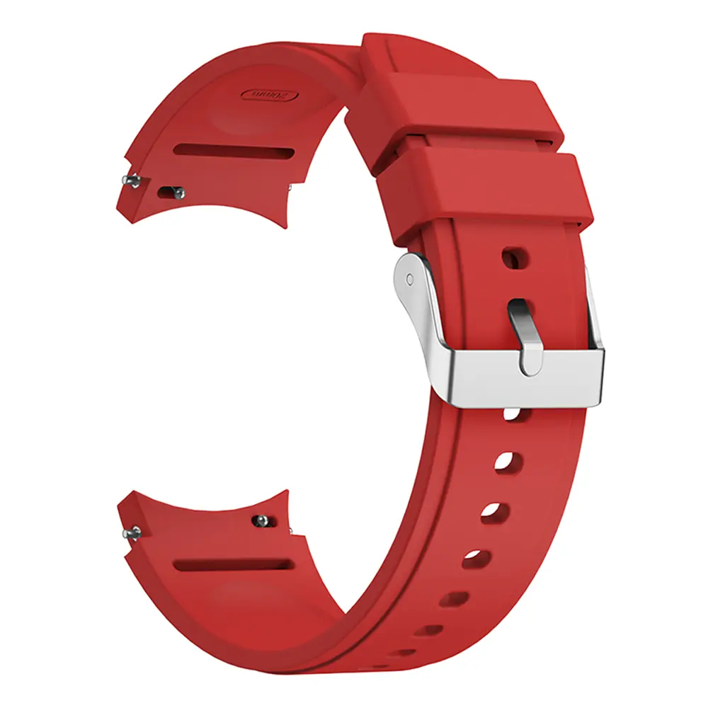 Ремінець для Samsung Galaxy Watch 4 Classic 42mm - червоний ширина кріплення 20мм силікон Watchbands Galaxy Classic (W43-4WB15184331) - фото 2