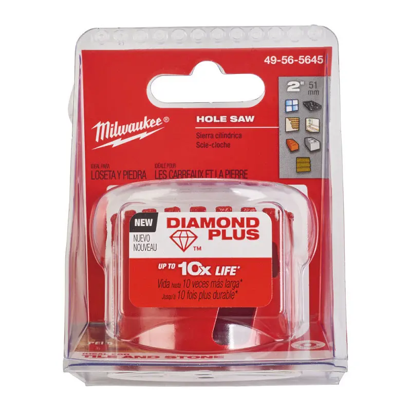 Коронка алмазна Diamond Plus MILWAUKEE, діаметр 51мм (5/8''х18) (свердління з водою) (заміна на 4932500118) - фото 2